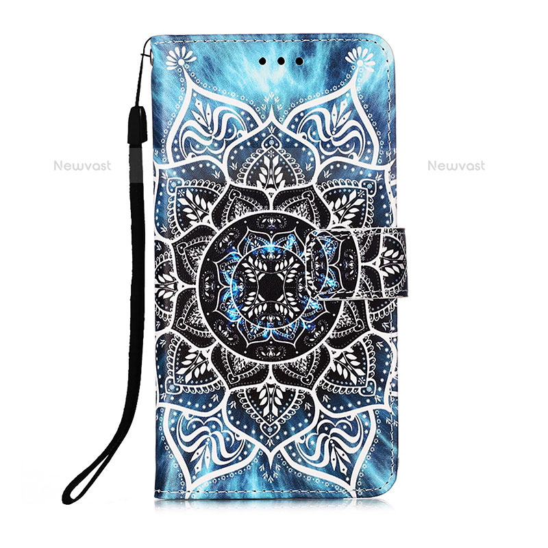 Leather Case Stands Fashionable Pattern Flip Cover Holder Y05B for Samsung Galaxy S21 Plus 5G Gray