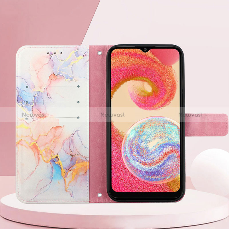 Leather Case Stands Fashionable Pattern Flip Cover Holder YB1 for Samsung Galaxy A04E