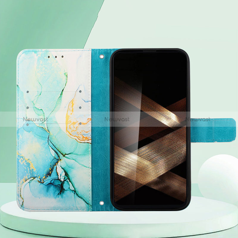 Leather Case Stands Fashionable Pattern Flip Cover Holder YB4 for Huawei Honor X8b