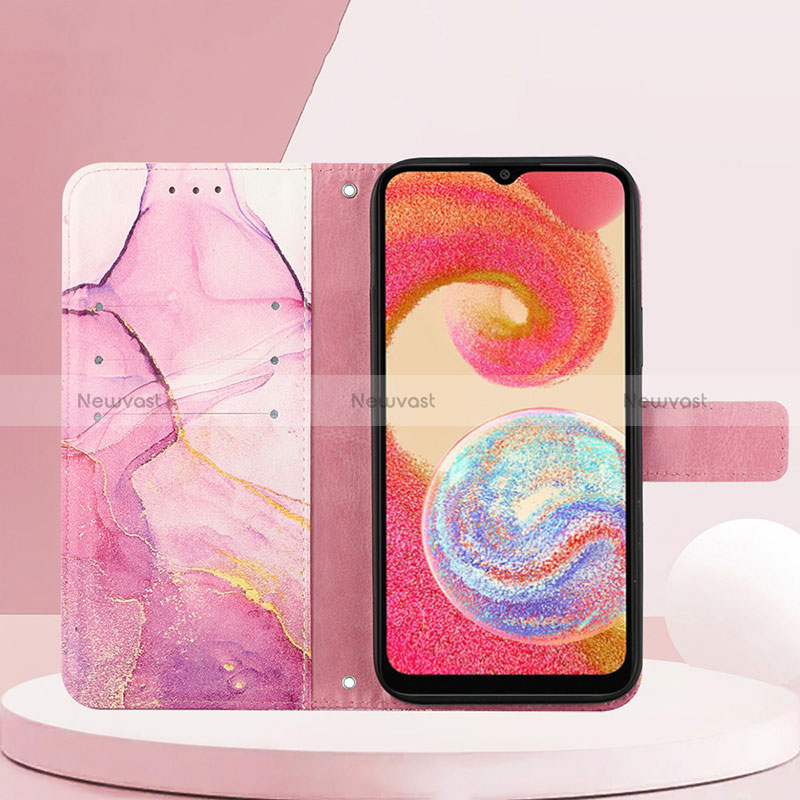 Leather Case Stands Fashionable Pattern Flip Cover Holder YB4 for Samsung Galaxy A04E