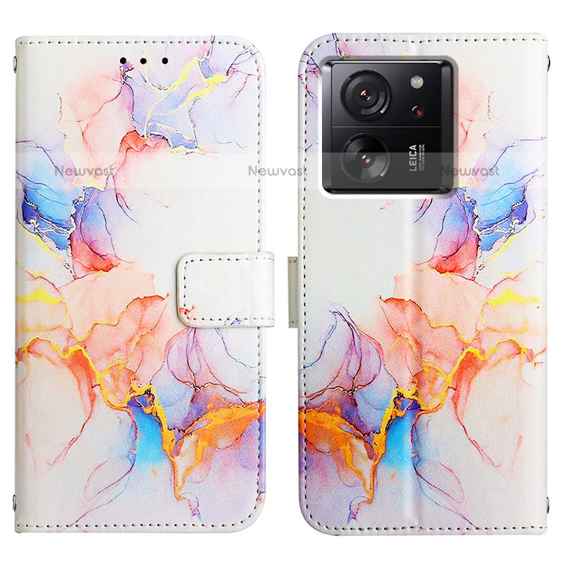 Leather Case Stands Fashionable Pattern Flip Cover Holder YB4 for Xiaomi Redmi K60 Ultra 5G