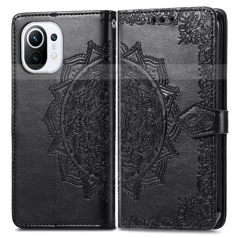 Leather Case Stands Fashionable Pattern Flip Cover L01 Holder for Xiaomi Mi 11 5G