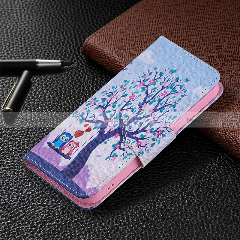 Leather Case Stands Fashionable Pattern Flip Cover L07 Holder for Apple iPhone 15 Pro Mixed