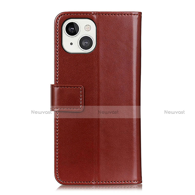 Leather Case Stands Flip Cover A04 Holder for Apple iPhone 15