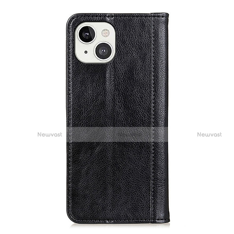 Leather Case Stands Flip Cover A08 Holder for Apple iPhone 15 Plus