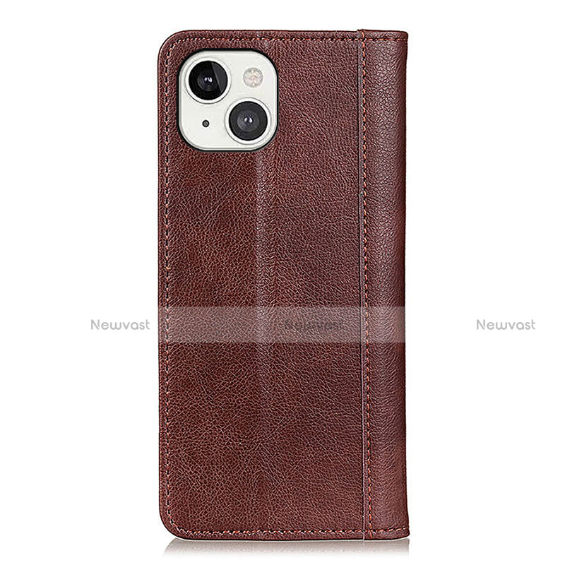 Leather Case Stands Flip Cover A08 Holder for Apple iPhone 15 Plus