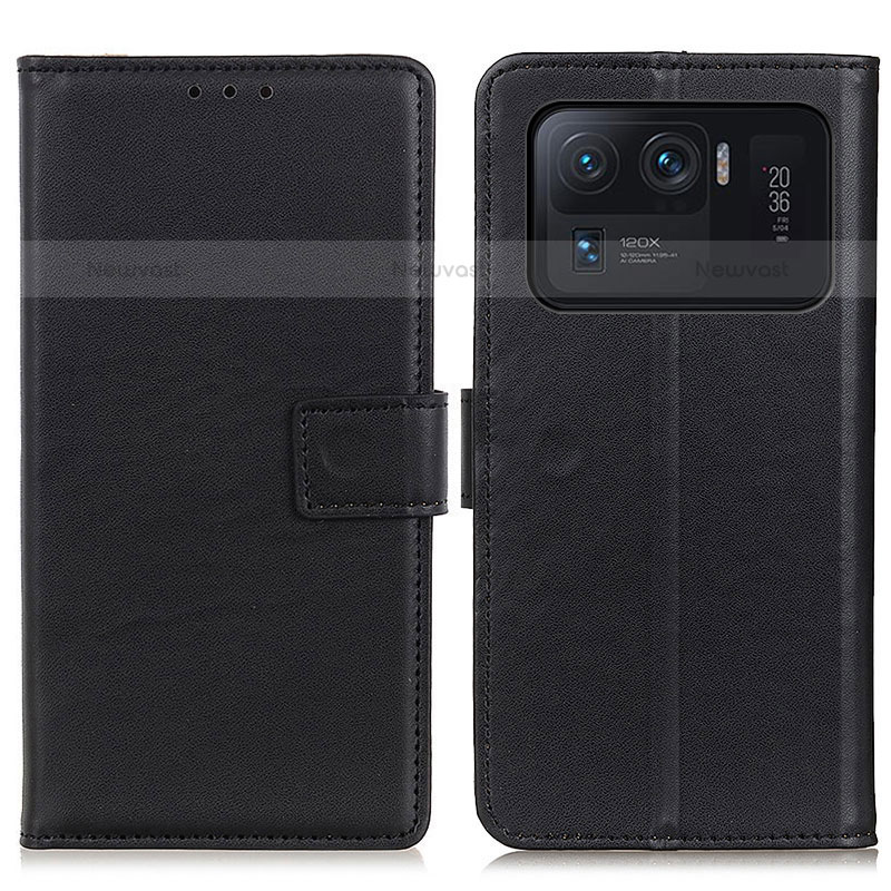 Leather Case Stands Flip Cover A08D Holder for Xiaomi Mi 11 Ultra 5G Black