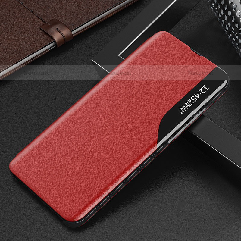 Leather Case Stands Flip Cover A10D Holder for Xiaomi Mi 11 Pro 5G Red