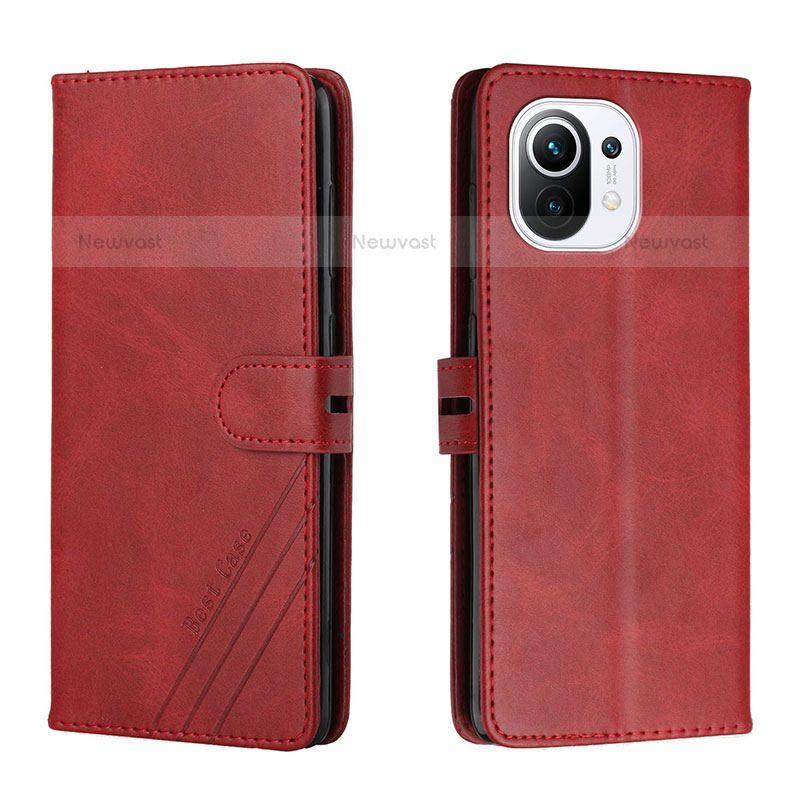 Leather Case Stands Flip Cover C03 Holder for Xiaomi Mi 11 Lite 4G