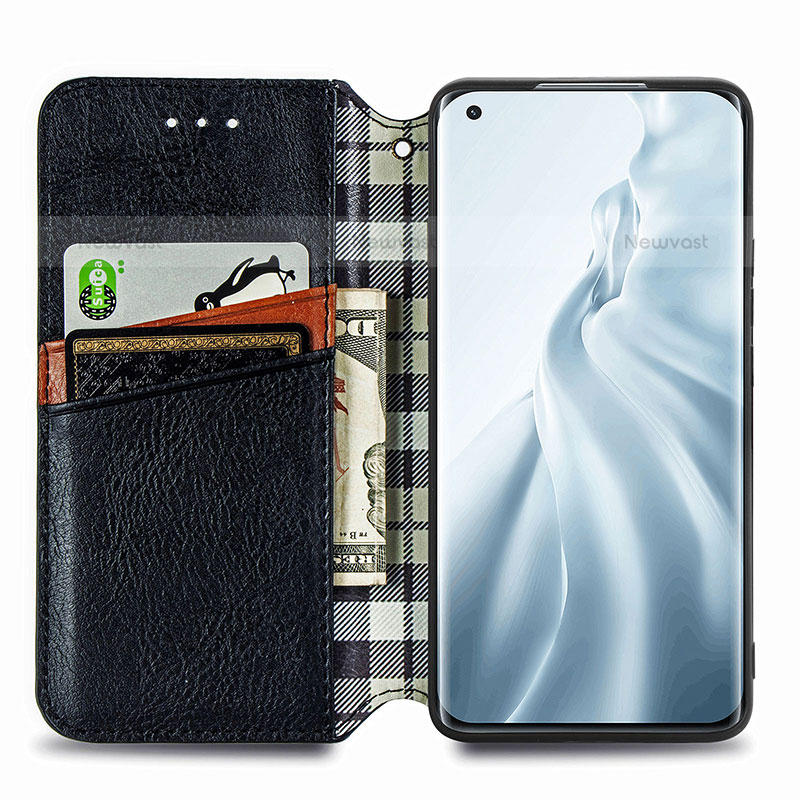 Leather Case Stands Flip Cover C04 Holder for Xiaomi Mi 11 Lite 5G NE