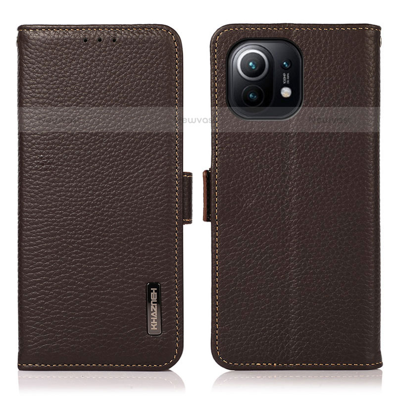 Leather Case Stands Flip Cover C08 Holder for Xiaomi Mi 11 5G