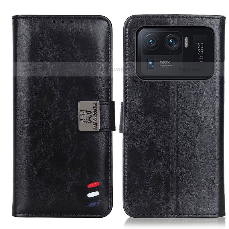 Leather Case Stands Flip Cover D06Y Holder for Xiaomi Mi 11 Ultra 5G Black