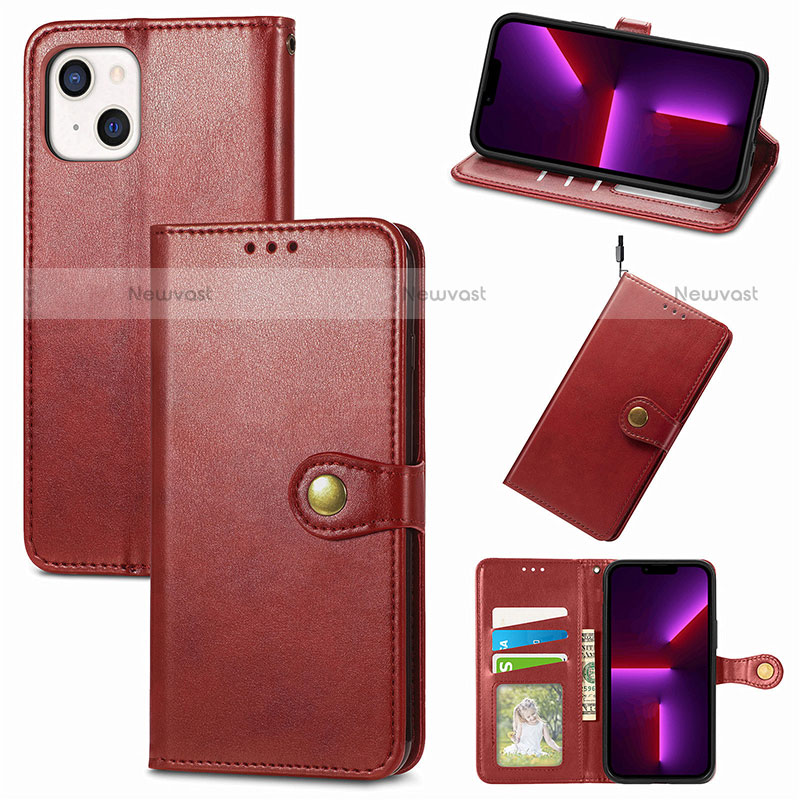 Leather Case Stands Flip Cover F01 Holder for Apple iPhone 13