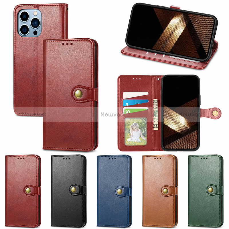 Leather Case Stands Flip Cover F01 Holder for Apple iPhone 14 Pro Max