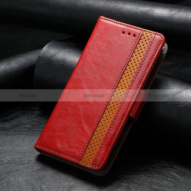 Leather Case Stands Flip Cover F04 Holder for Apple iPhone 16 Pro