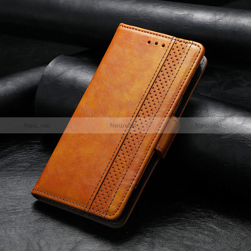 Leather Case Stands Flip Cover F04 Holder for Apple iPhone 16 Pro