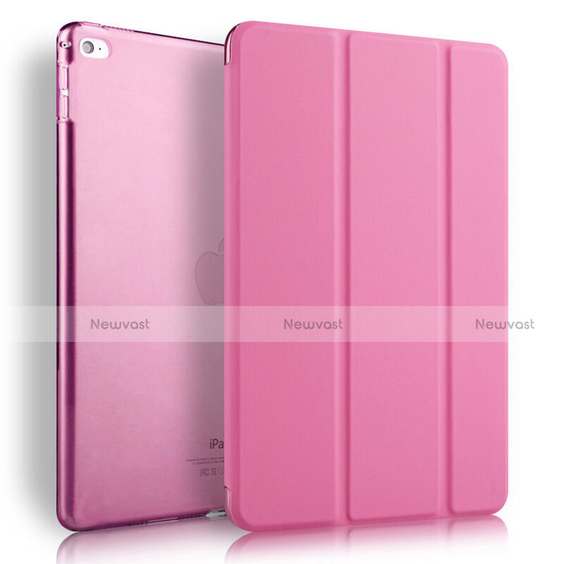 Leather Case Stands Flip Cover for Apple iPad Air 2 Pink