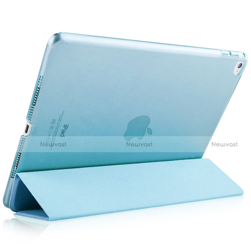 Leather Case Stands Flip Cover for Apple iPad Air 2 Sky Blue