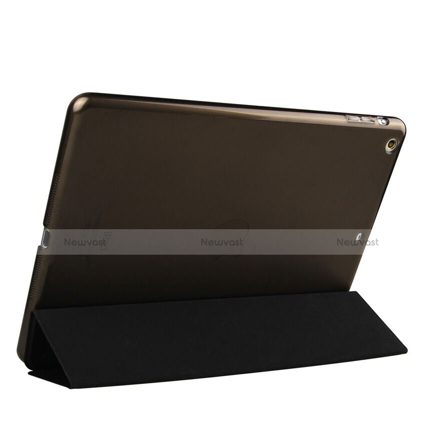 Leather Case Stands Flip Cover for Apple iPad Air Black