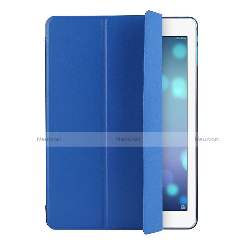 Leather Case Stands Flip Cover for Apple iPad Air Blue