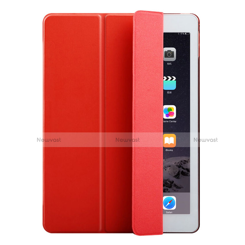 Leather Case Stands Flip Cover for Apple iPad Mini 2 Red