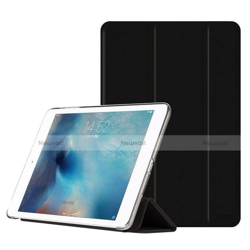 Leather Case Stands Flip Cover for Apple iPad Mini 3 Black