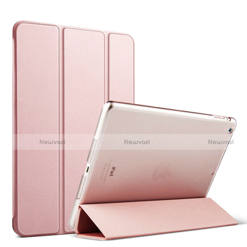 Leather Case Stands Flip Cover for Apple iPad Mini 3 Rose Gold