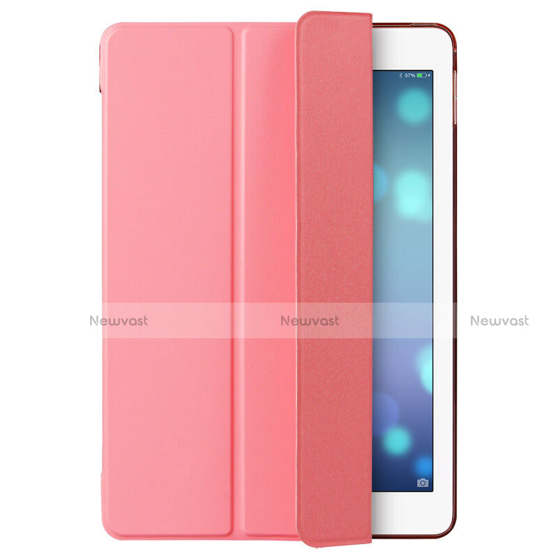 Leather Case Stands Flip Cover for Apple iPad Mini 4 Pink