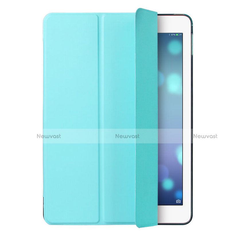 Leather Case Stands Flip Cover for Apple iPad Mini 4 Sky Blue