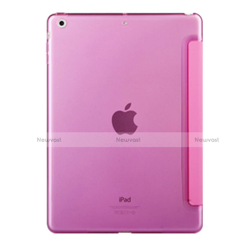 Leather Case Stands Flip Cover for Apple iPad Mini Hot Pink