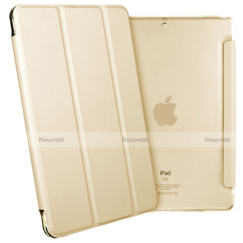 Leather Case Stands Flip Cover for Apple iPad Pro 10.5 Gold