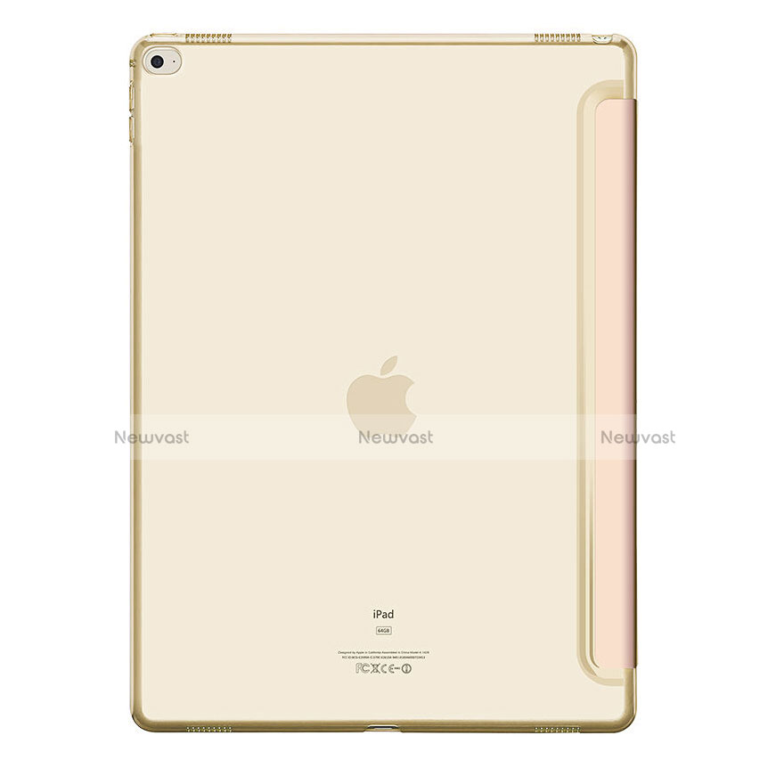 Leather Case Stands Flip Cover for Apple iPad Pro 12.9 Gold