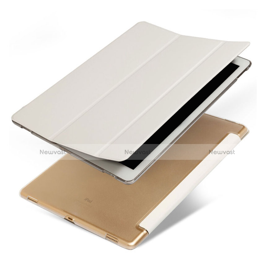 Leather Case Stands Flip Cover for Apple iPad Pro 12.9 White