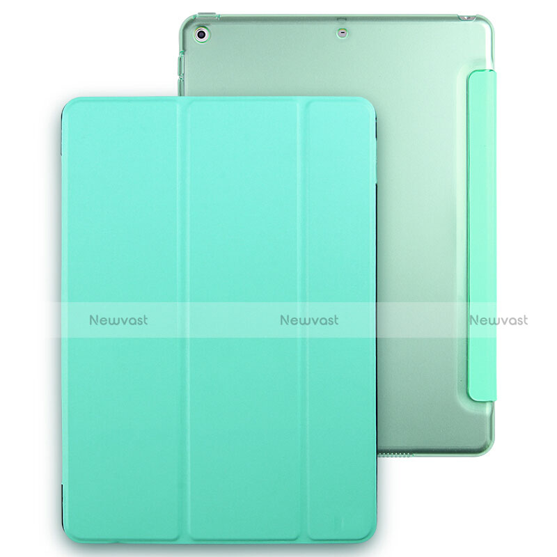 Leather Case Stands Flip Cover for Apple New iPad 9.7 (2018) Green