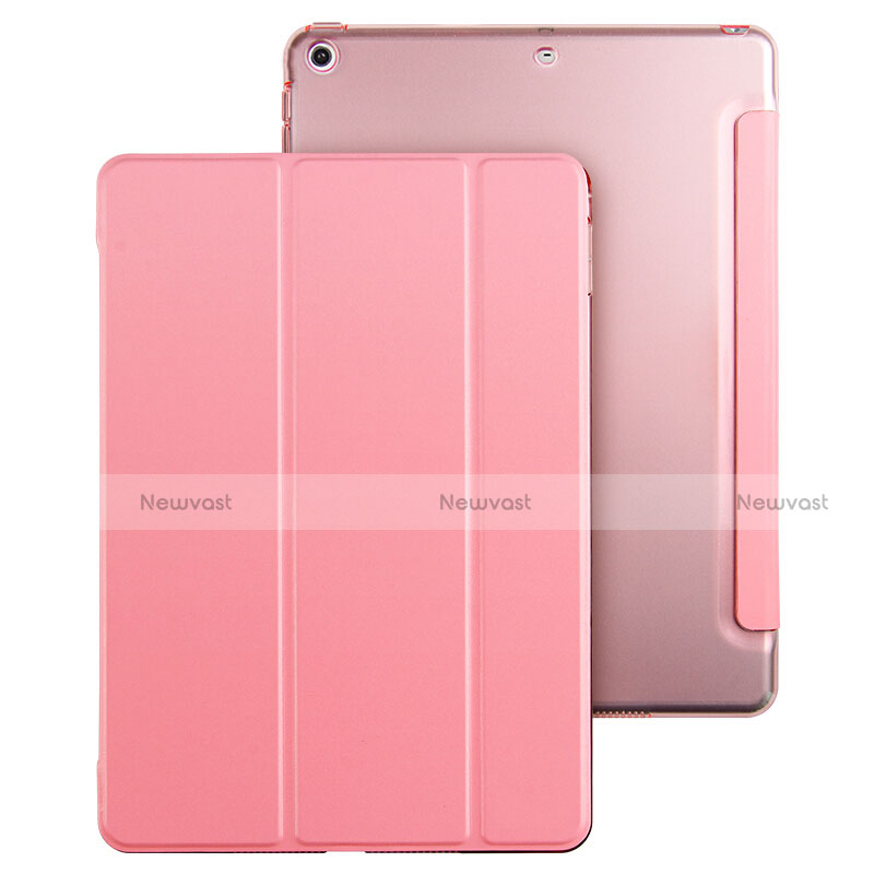 Leather Case Stands Flip Cover for Apple New iPad Pro 9.7 (2017) Pink