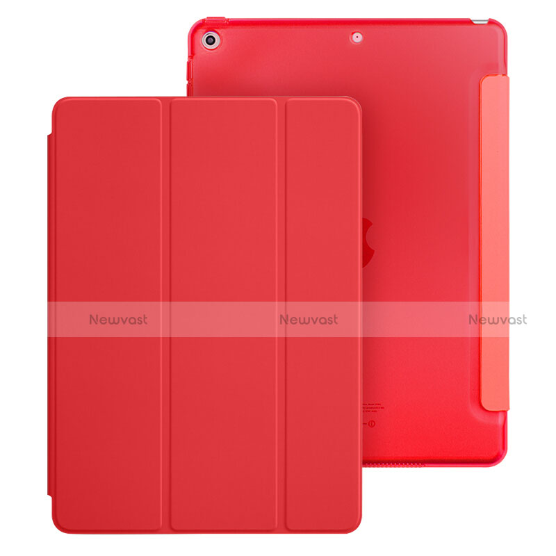 Leather Case Stands Flip Cover for Apple New iPad Pro 9.7 (2017) Red