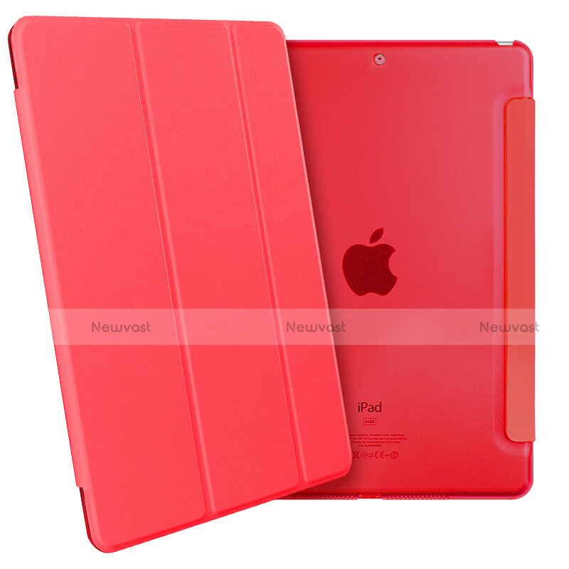 Leather Case Stands Flip Cover for Apple New iPad Pro 9.7 (2017) Red