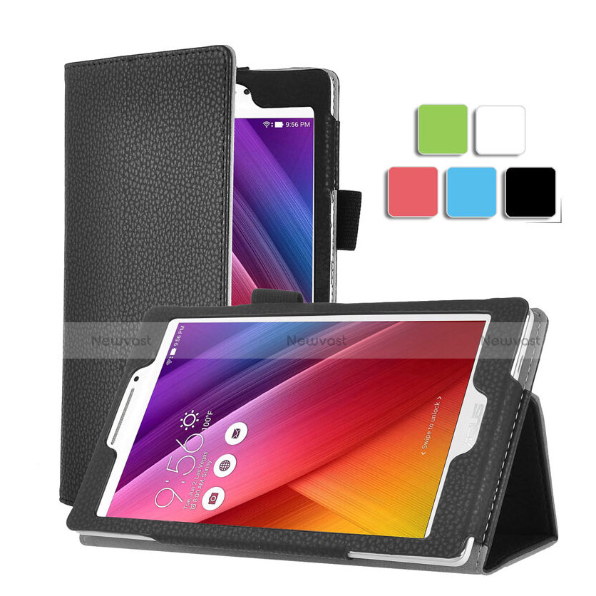 Leather Case Stands Flip Cover for Asus ZenPad C 7.0 Z170CG Black