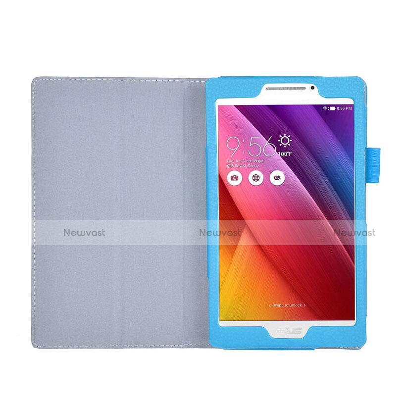 Leather Case Stands Flip Cover for Asus ZenPad C 7.0 Z170CG Sky Blue