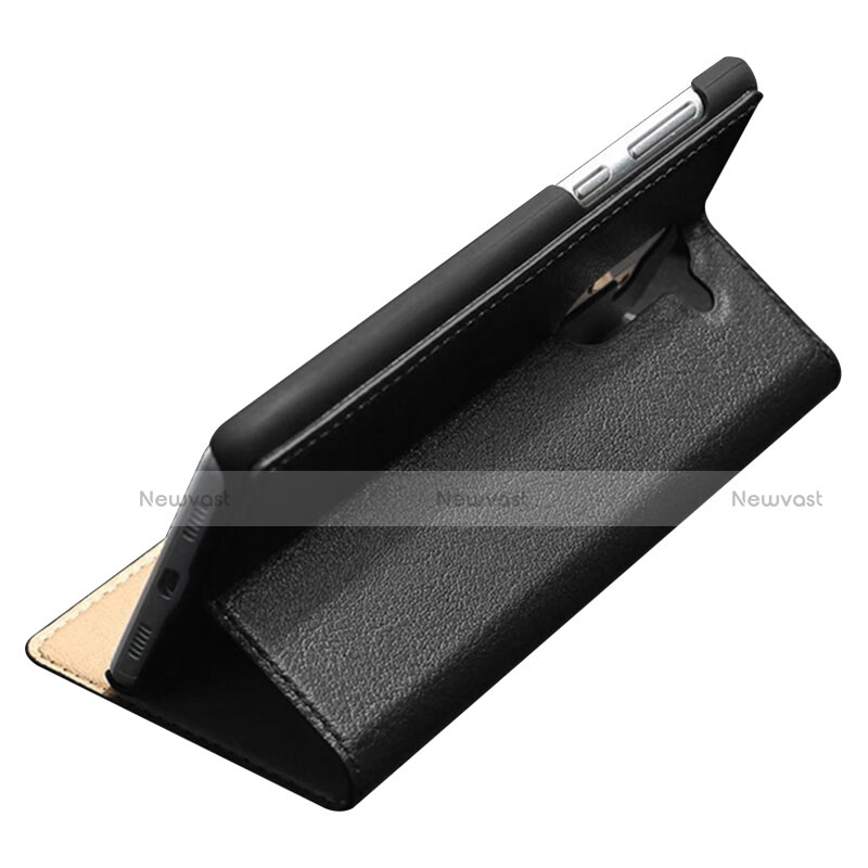 Leather Case Stands Flip Cover for Huawei GR5 (2017) Black