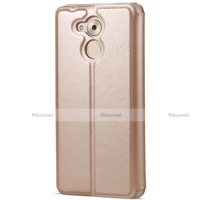 Leather Case Stands Flip Cover for Huawei Honor 6C Pro Gold