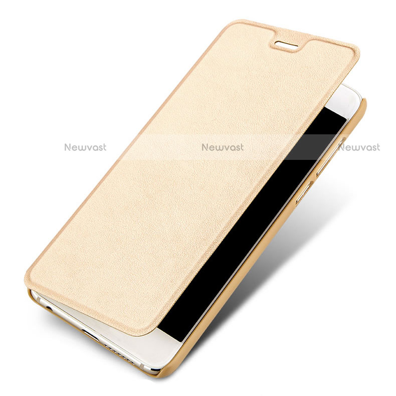 Leather Case Stands Flip Cover for Huawei Honor 8 Gold