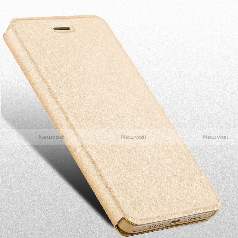 Leather Case Stands Flip Cover for Huawei Honor Holly 3 Gold