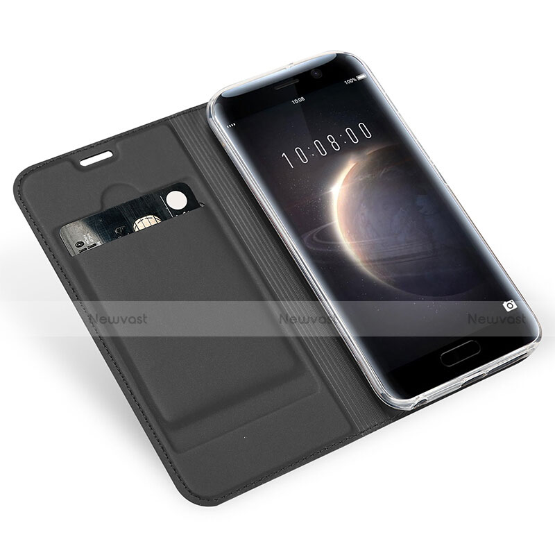 Leather Case Stands Flip Cover for Huawei Honor Magic Black