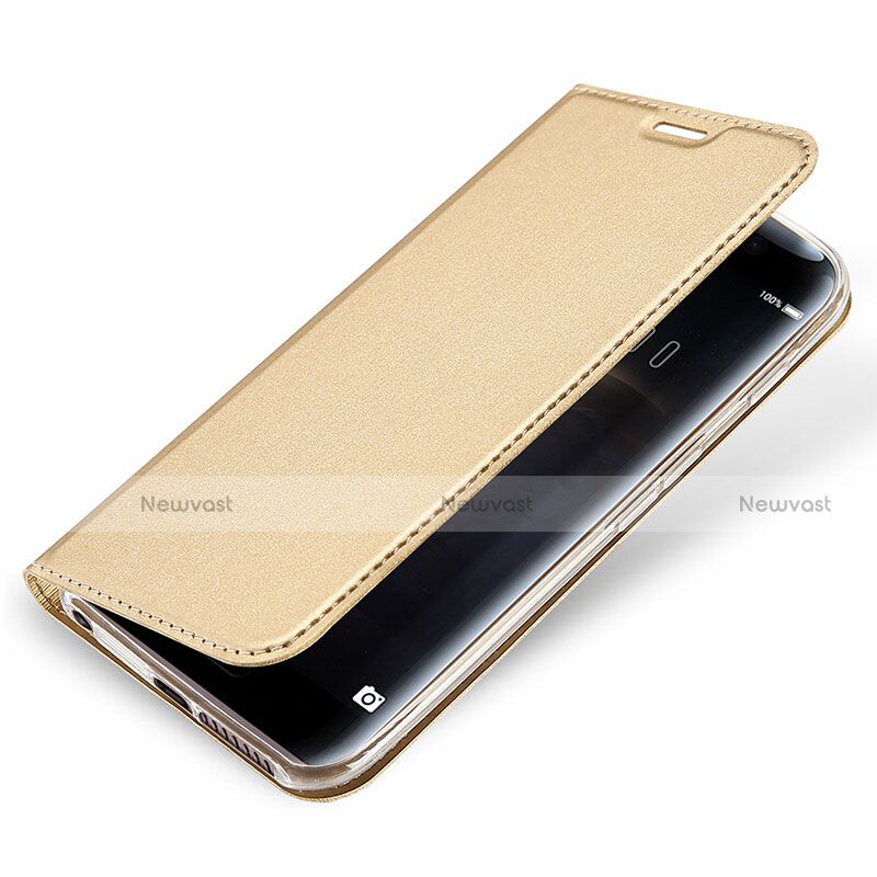 Leather Case Stands Flip Cover for Huawei Honor Magic Gold