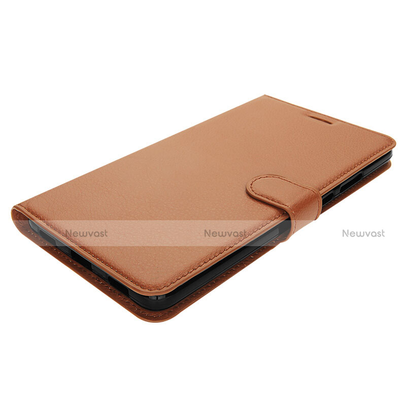 Leather Case Stands Flip Cover for Huawei Honor Note 8 Brown