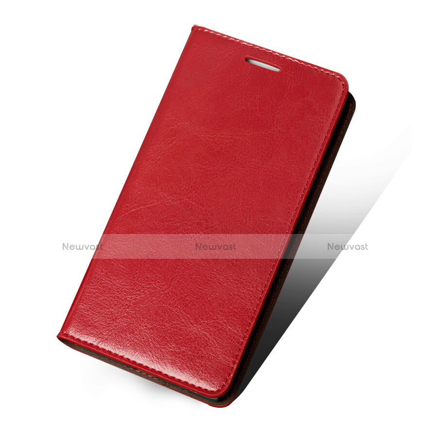 Leather Case Stands Flip Cover for Huawei Honor Play 5X Red