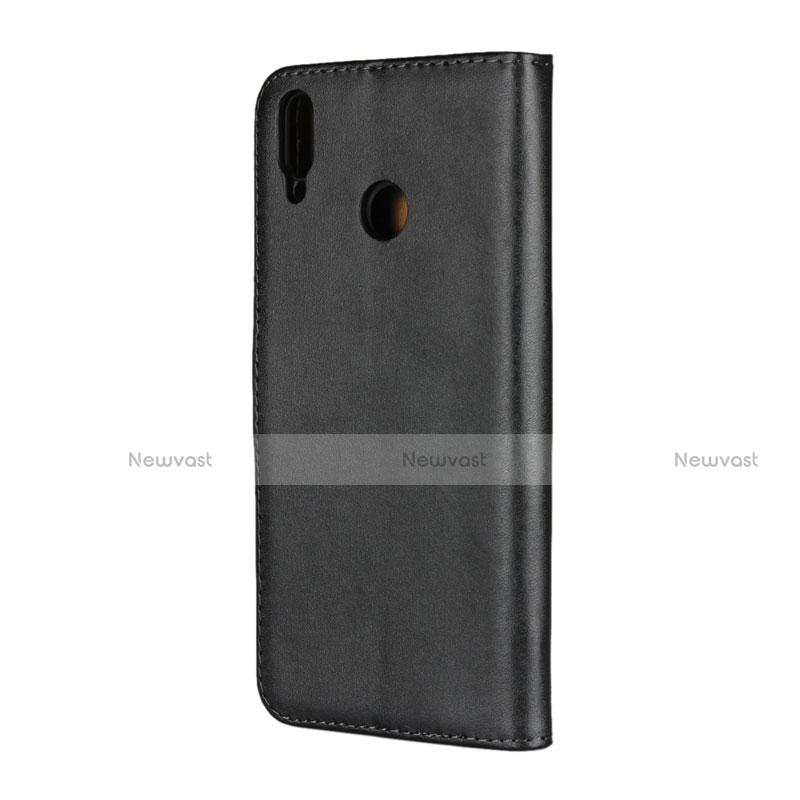 Leather Case Stands Flip Cover for Huawei Honor V10 Lite Black