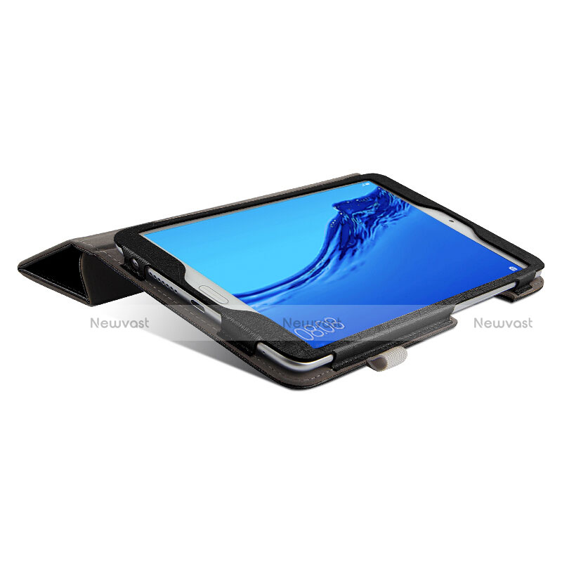 Leather Case Stands Flip Cover for Huawei Honor WaterPlay 10.1 HDN-W09 Black