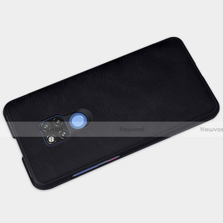 Leather Case Stands Flip Cover for Huawei Mate 20 X Black